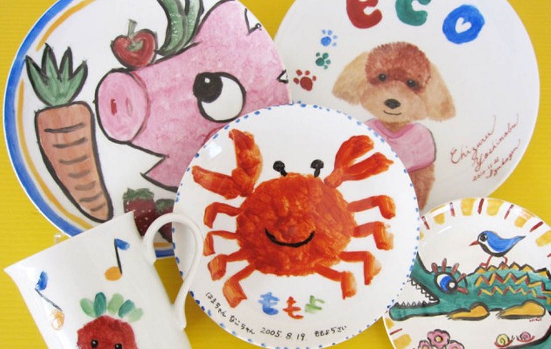 食器ペインティング体験工房青い玉葱